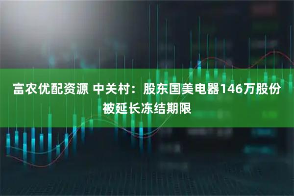 富农优配资源 中关村：股东国美电器146万股份被延长冻结期限
