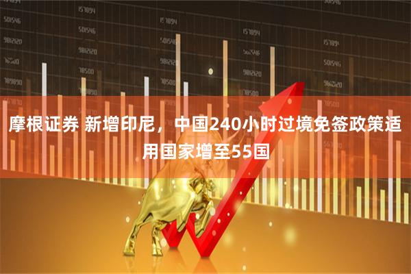 摩根证券 新增印尼，中国240小时过境免签政策适用国家增至55国